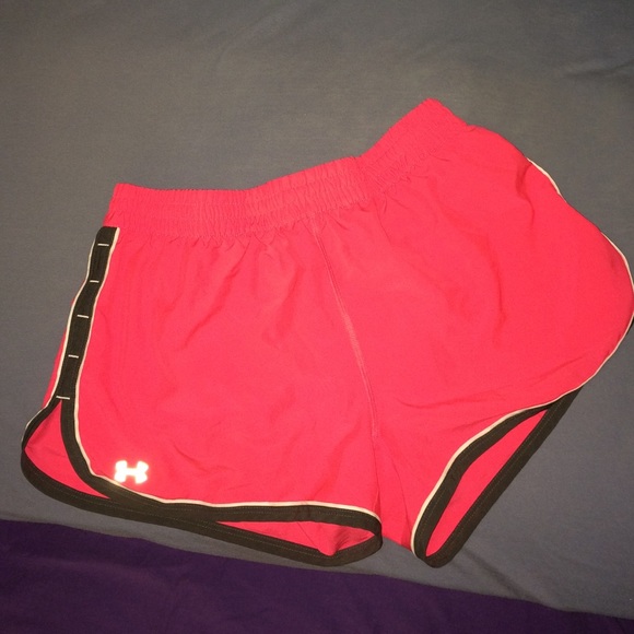 Pink under Armour running shorts