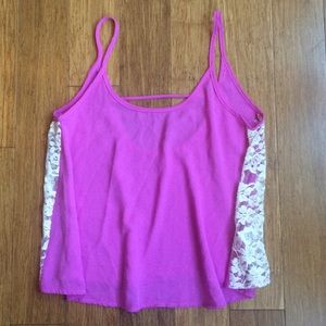 NWOT Dainty Hooligan Fuchsia Tank