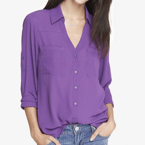Express Portofino Convertible Sleeve Shirt