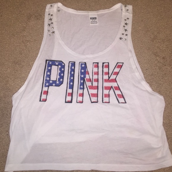 VS Pink Patriotic muscle tank