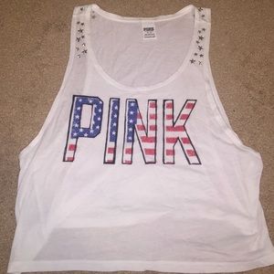 VS Pink Patriotic muscle tank