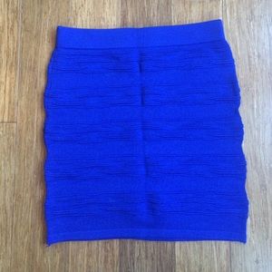 Royal Blue Forever 21 Bodycon Skirt
