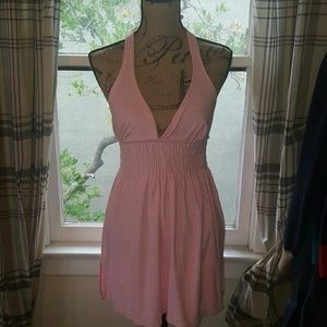 Pink halter dress