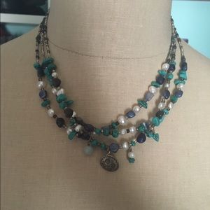 Blue and Aqua necklace