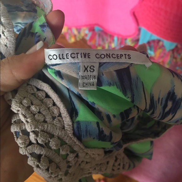 Collective concepts silk top - Picture 2 of 2