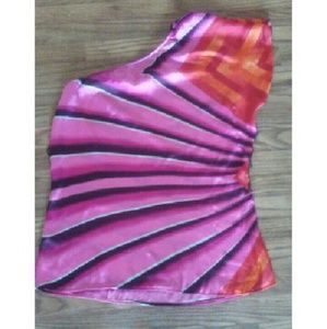 Sheer One Shoulder Summer Blouse