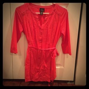 Coral Maternity tunic top