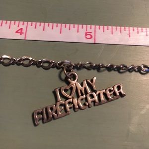I love my firefighter anklet