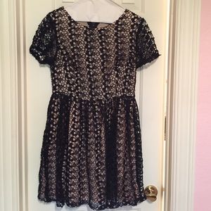Topshop lace mini dress