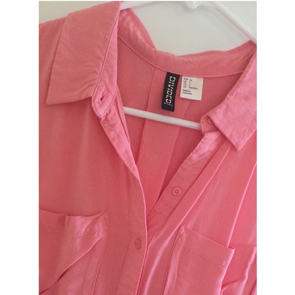 H&M short sleeve button up size 4 - Picture 3 of 3
