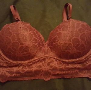 victorias secret wired lace bralette.