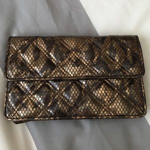 JACOBS by Marc Jacobs Metallic Quilted Gold Clutch