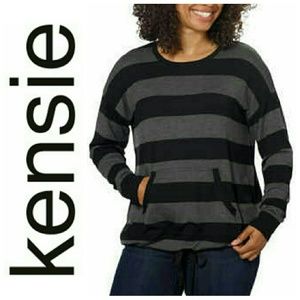 Kensie Striped Pullover