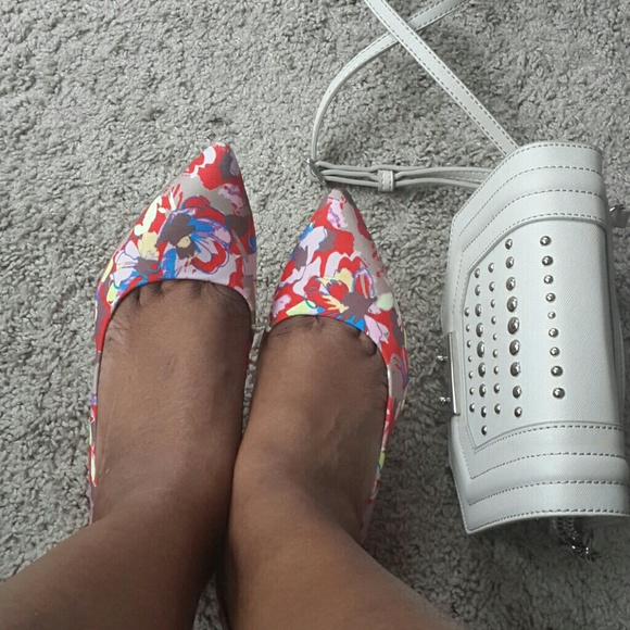 BCBGeneration multi-colored heels.