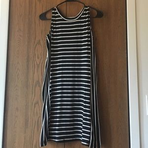 Black & white stripped mini dress