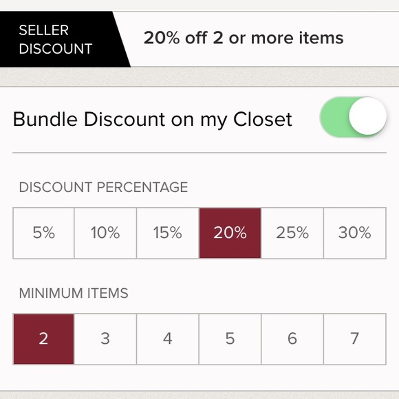 20% off 2 or more items!