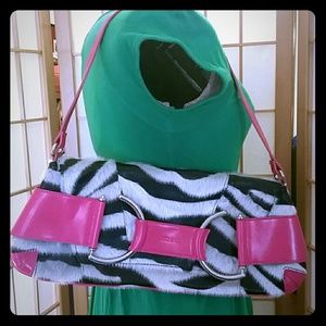 Vintage XOXO Zebra print bag
