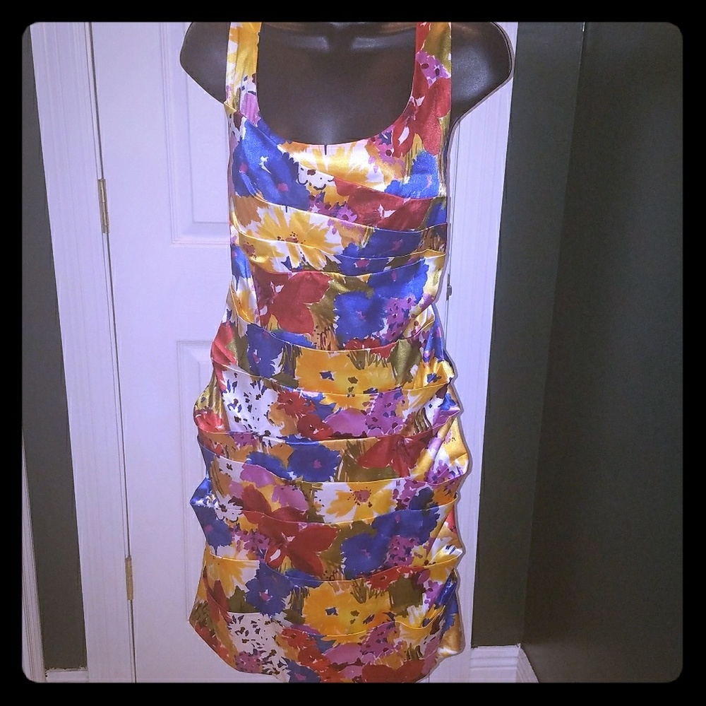 Bisou Bisou floral mini dress