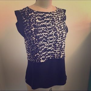 Maje Leopard print 2fer Top