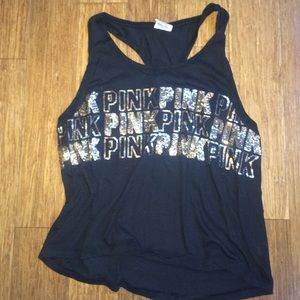 NWOT Victoria's Secret Pink Sequined Tank Top
