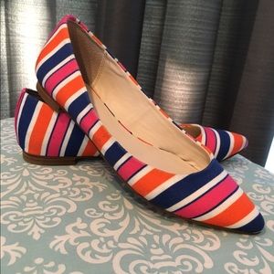 Bright Striped Fashion Flats