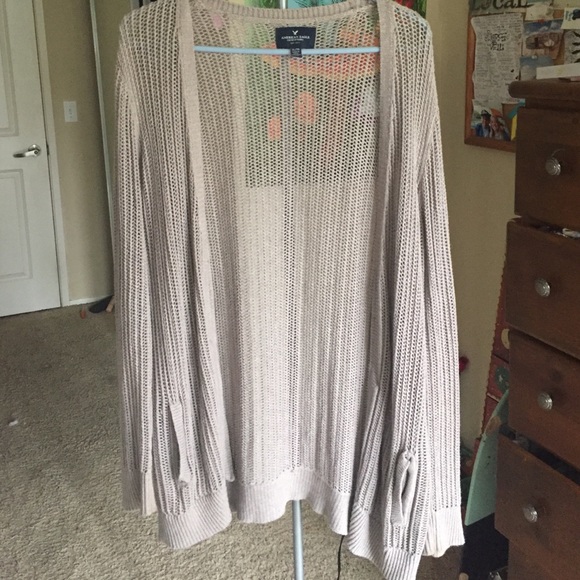 Fish net cardigan with pockets!