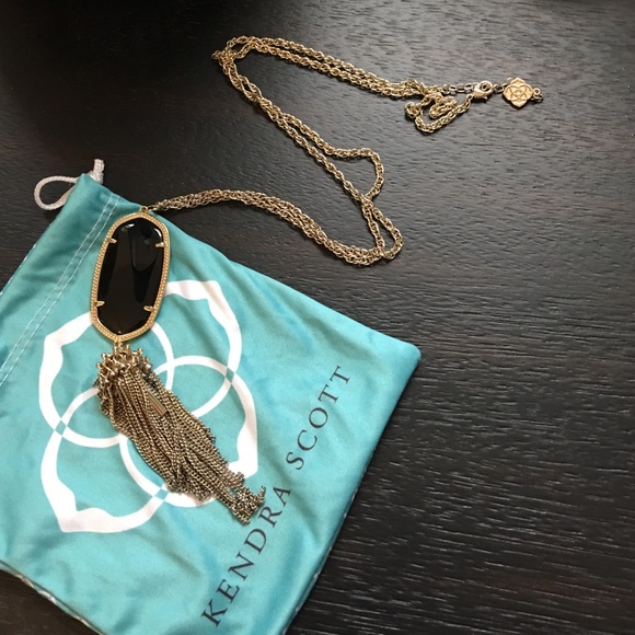 Kendra Scott black tassel necklace