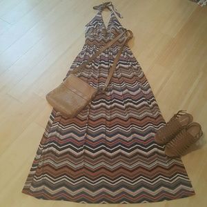Halter top maxi dress