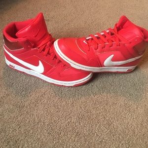 Red Nike High Top Women 8