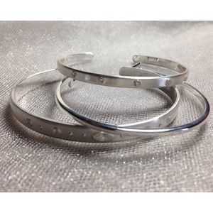 Stella & Dot Artisan Marquis cuff silver