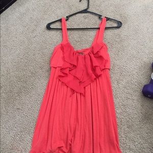 Small, peachy orange cotton tank top!