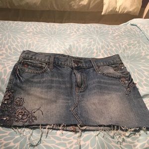 Abercrombie and Fitch mini jean skirt