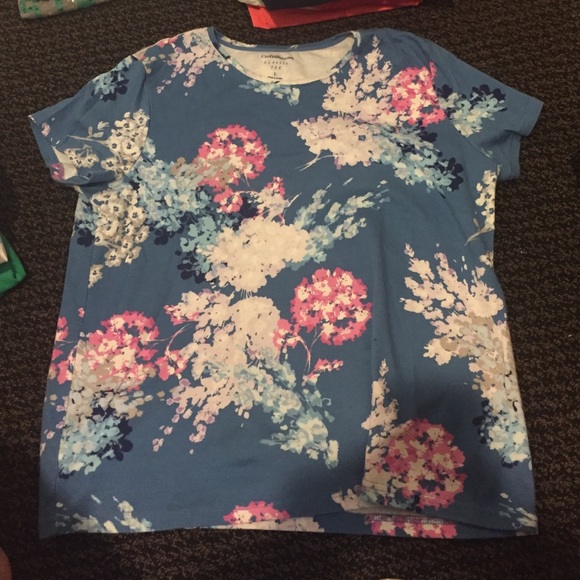Croft&Barrow classic tee, floral print