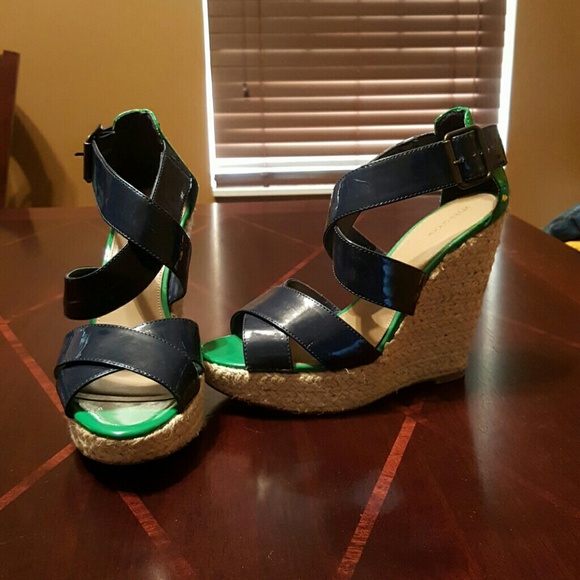 Navy Blue wedges