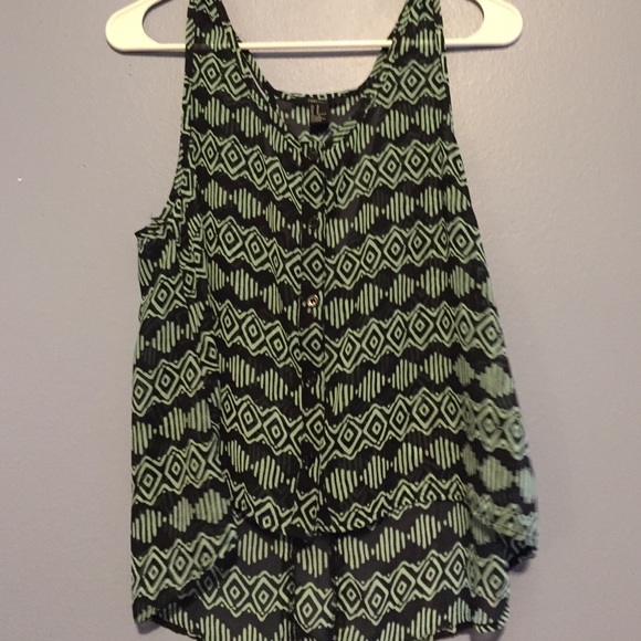 Aztec print tank top
