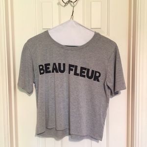 Topshop graphic crop top