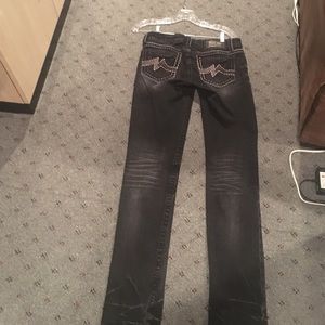 Black miss me jeans