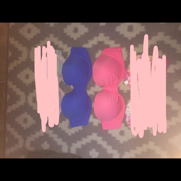 pink & blue bikini