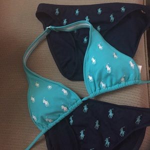 Ralph Lauren polo bikini set with 2 bottoms