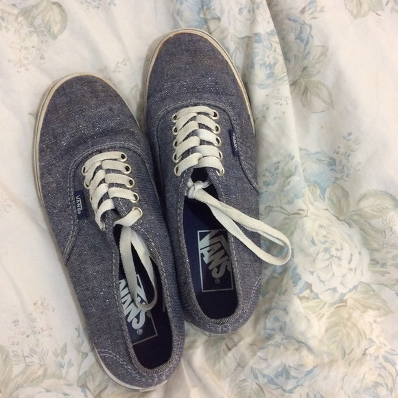 Sparkly blue vans