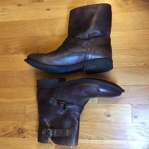 Fur-lined Leather Booties