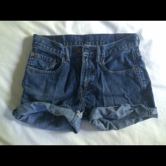 Levi's High Waisted Jean Shorts