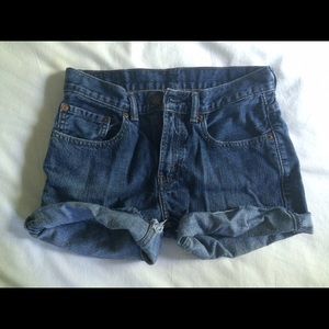 Levi's High Waisted Jean Shorts