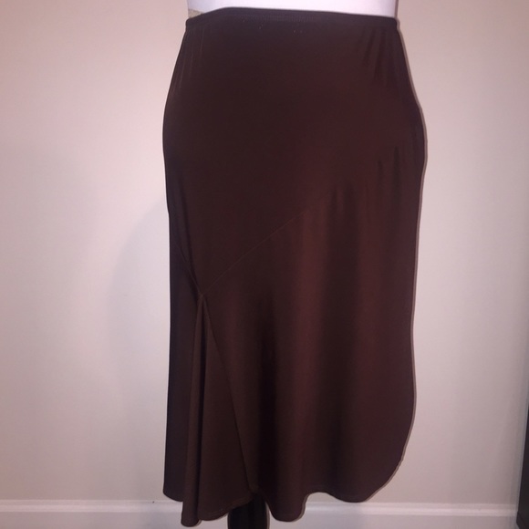 Stretch Brown Skirt