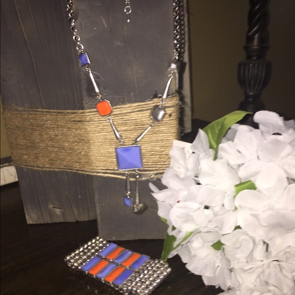 Unique necklace and earrings