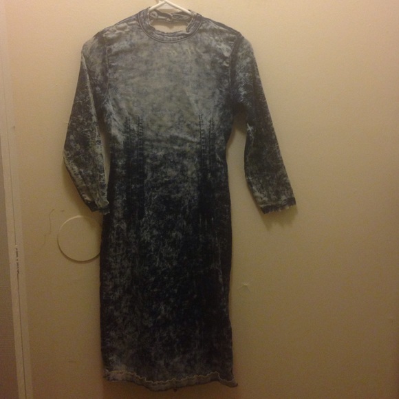 Acid Wash Denim Dress