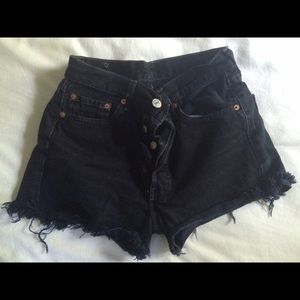 Black High Waisted Shorts