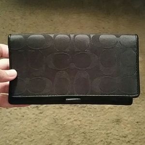 Coach Checkbook Cover