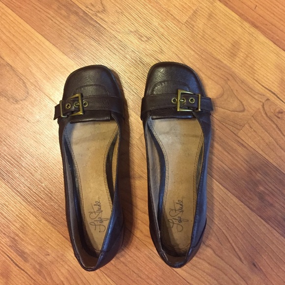Brown comfort shoes