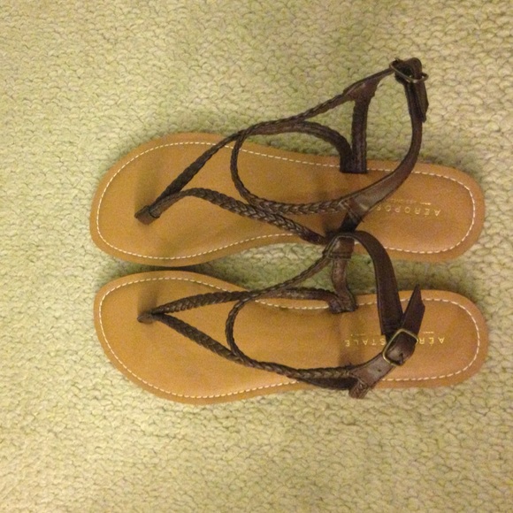 Brown Aeropostale sandals